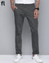 Dark Grey Cotton Imported Stuff Pant Smart Fit